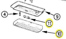 Clear Dome Cover Lens & LED Light for Jeep Wrangler TJ, YJ, CJ7 Hard Top