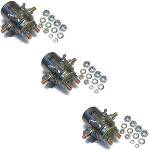 (3) 12V Switch Relay Solenoid Continuous Duty for Autocrane Auto Crane Boom Hoist