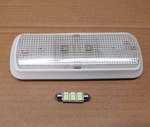 Hard Top Complete Clear Dome Light Assembly, Cover Lens & LED Bulb for Jeep Wrangler TJ, YJ, CJ7