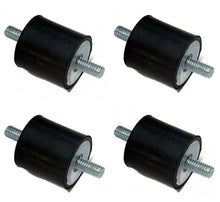 (4) 1" Rubber M6 6MMx1.0 Vibration Mounts 1/4-28 Fine Thread for AEM Injen K&N