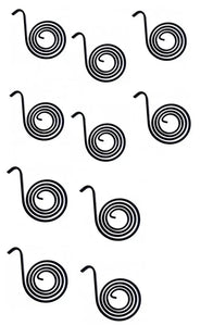 (10) Spiral Torsion Flat Spring for Donovan 2416 Roll-Rite 4723 US Tarp 11121