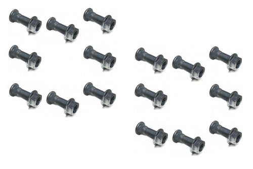 (16 Pack) Front Rear Wheel Nut + Stud for Polaris Ranger 500 700 XP 2005-2008