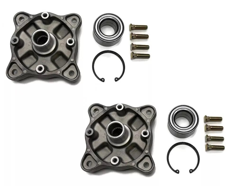(2) Front Wheel Hubs, Bearings, Studs for Polaris 2011-2014 Hawkeye 400 2015 325