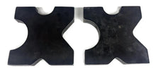 (Set of 2) 20 TON Steel Shop Press Bed Plates for H-Frame Arbor 4 Notch 1"x7"x7"