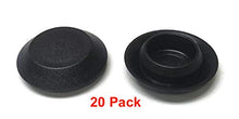 (20) 9/16" Inch Black Plastic Flush Mount Hole Plug - Sheet Metal Auto Body Panel