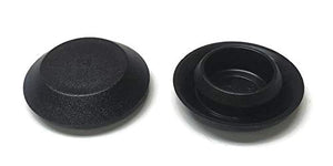 (100) 9/16" Inch Black Plastic Flush Mount Hole Plug - Sheet Metal Auto Body Panel