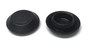 (10) 9/16" Inch Black Plastic Flush Mount Hole Plug - Sheet Metal Auto Body Panel