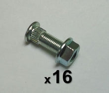 1992-2010 Replaces OEM Polaris Outlaw Predator 525 Front & Rear Wheel Nut + Stud (16 PACK)