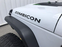 Jeep Hood Decals ZOMBICON zombie decals Vehicle Fit: Wrangler TJ JK XJ CJ YJ