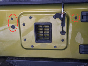 RUBBER Body Plugs for Jeep Wrangler JK 2007 - 2017 Tailgate Tramp Stamp Delete