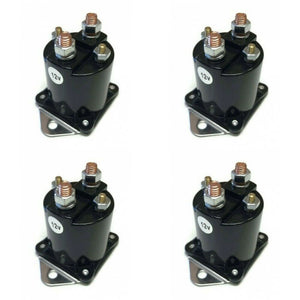 (4) 12 Volt Solenoid for Gas Golf Cart Kart Car Buggy 4 Terminal OEM Replacement