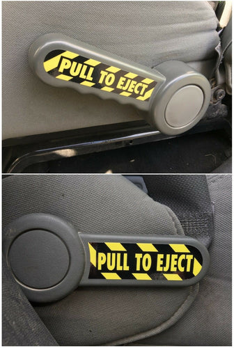Pull to Eject Decal/Sticker Set for Jeep Wrangler JK, JKU, Sahara, Rubicon