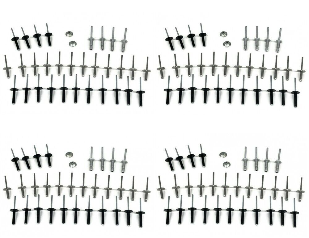 (4) Complete Golf Cart Body Rivet Hardware Kit for EZGO TXT 1994 & Up Gas Electric