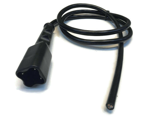48V 3-Pin Charger Plug Connector & Cord Kit for Yamaha Golf Cart Years 2007 & Up