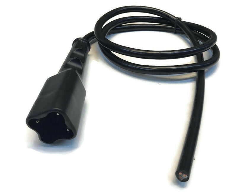 48V 3-Pin Charger Plug Connector & Cord Kit for Yamaha Golf Cart Years 2007 & Up
