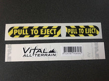 Pull to Eject Decal/Sticker Set for Jeep Wrangler JK, JKU, Sahara, Rubicon