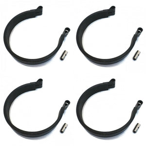 (4) 4.5" BRAKE BANDS & PINS for Drum to Go Karts, Yard Cart, Mini Bike, Yerf-Dog