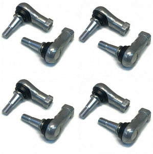 (8) Left & Right Hand Thread Tie Rod Ends fits EZGO 2001 & Up Electric Gas Golf Cart