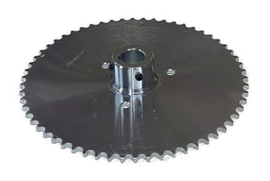 60 Tooth 1" Bore Live Axle Hub Sprocket 40/41/420 Chain 1/4" Keyway for Go Kart