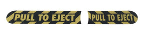 Pull to Eject Decal/Sticker Set for Jeep Wrangler JK, JKU, Sahara, Rubicon