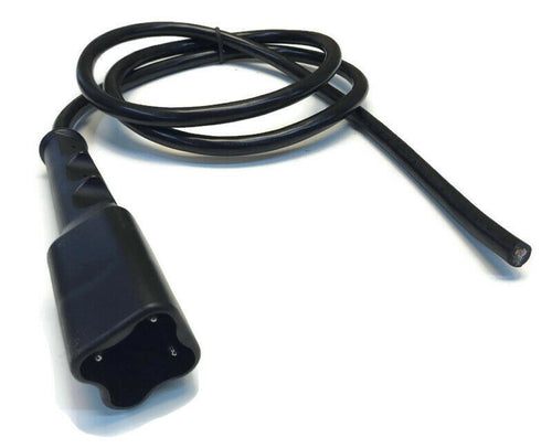 Golf Cart Charger 3 Pin Connector Plug & Cord for 48V Yamaha G29 - Handle Side
