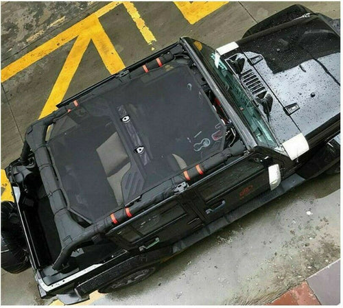 4 Door / 4Dr Jeep Wrangler JK JKU Unlimited Sun Shade Bimini Bikini Top Shield