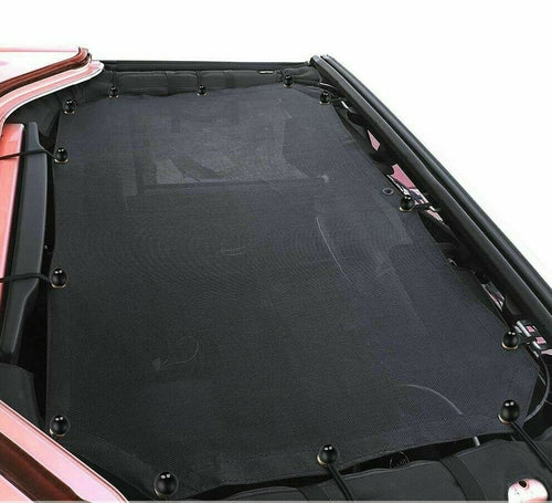 Mesh Sun Shade Top Cover for Jeep Wrangler JK JKU Unlimited Rubicon Sahara Sport
