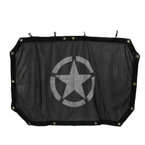 Mesh Sun Shade Top Cover with Star for Jeep Wrangler JK JKU Unlimited Rubicon Sahara