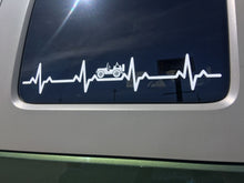 Jeep Wrangler EKG HEARTBEAT (22.5" x 4") - Vinyl Decal / Sticker for Jeep CJ YJ TJ JK LJ