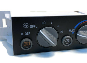 A/C Heater Climate Control Panel w/ Window Defogger Switch replaces OEM 9378805