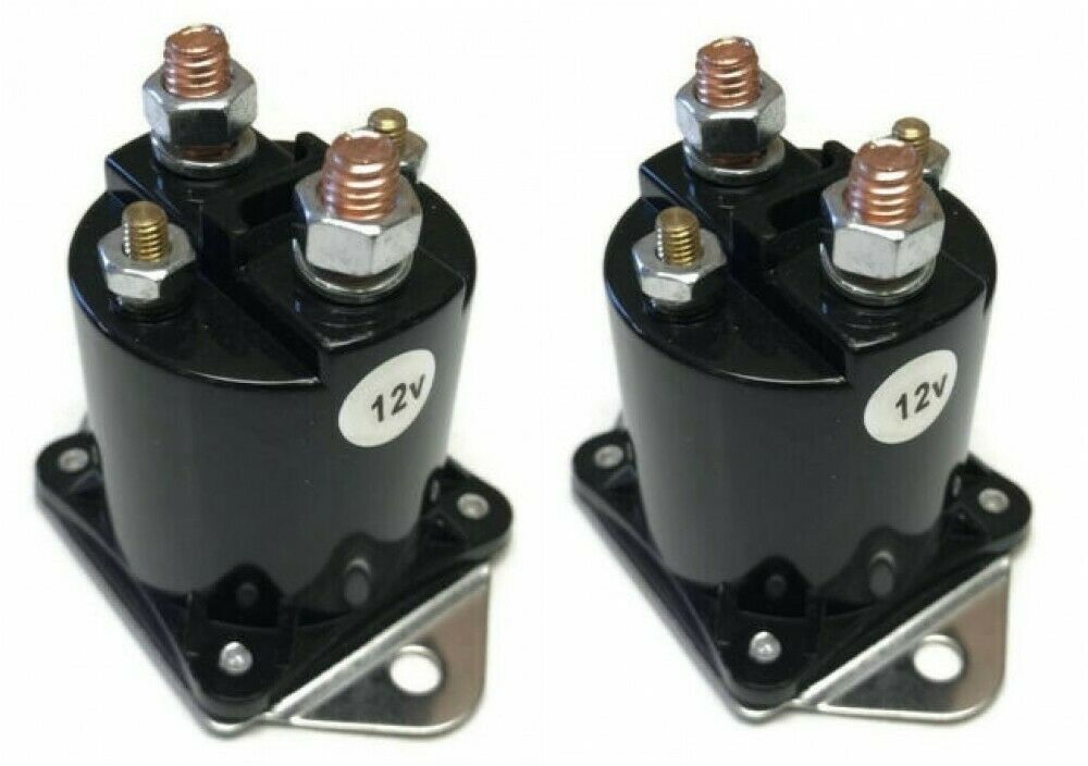 (2) 12V Solenoid Switch 1013609 for 1984-Up Club Car DS, Precedent Gas Golf Cart