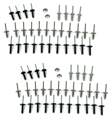 (2) Complete Golf Cart Body Rivet Hardware Kit for EZGO TXT 1994 & Up Gas Electric