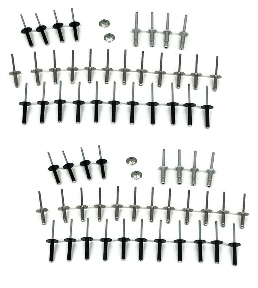 (2) Complete Golf Cart Body Rivet Hardware Kit for EZGO TXT 1994 & Up Gas Electric