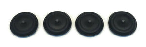 (4) 1" Inch Rubber Snap-In FLUSH MOUNT HOLE PLUG for Sheet Metal Fit Fender