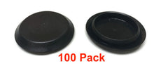 100 1-1/4 Inch Black Plastic FLUSH MOUNT HOLE PLUG - Sheet Metal Auto Body Panel
