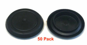 50 1-1/4" Inch Black Rubber FLUSH MOUNT HOLE PLUG - Sheet Metal Auto Body Panel