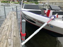 CrissCross Poles for Boat Mooring / Docking replaces Dock Pier Bumpers or Whips