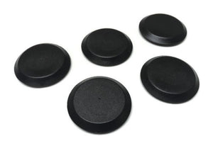 (5) 1-1/4 Inch Black Plastic FLUSH MOUNT HOLE PLUG - Sheet Metal Auto Body Panel
