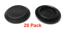 (20) 1" Inch Black Plastic FLUSH MOUNT HOLE PLUG - Sheet Metal Auto Body Panel