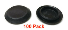 (100) 1" Inch Black Plastic FLUSH MOUNT HOLE PLUG - Sheet Metal Auto Body Panel
